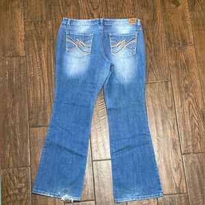 VTG, Y2K, Lei Ashley Towtise Boot Blue Jeans Junior Size 15 Regular